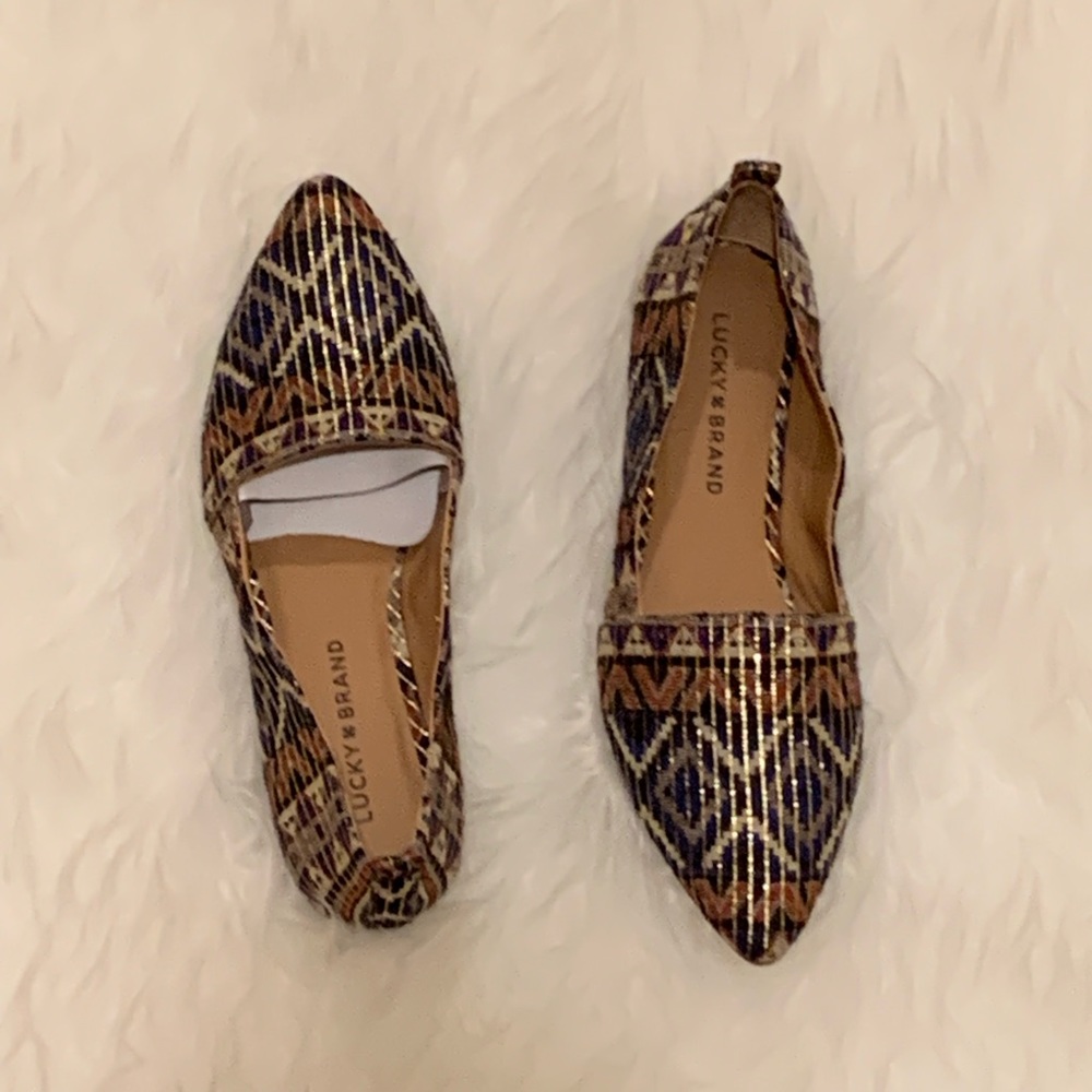 NWOT Lucky Brand | Beechmer Pointed Flat - Picture 2 of 4
